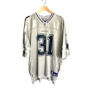 REEBOK- NFL DALLAS COWBOYS GREY #31 R. WILLIAMS ON-FIELD JERSEY SIZE X-LARGE